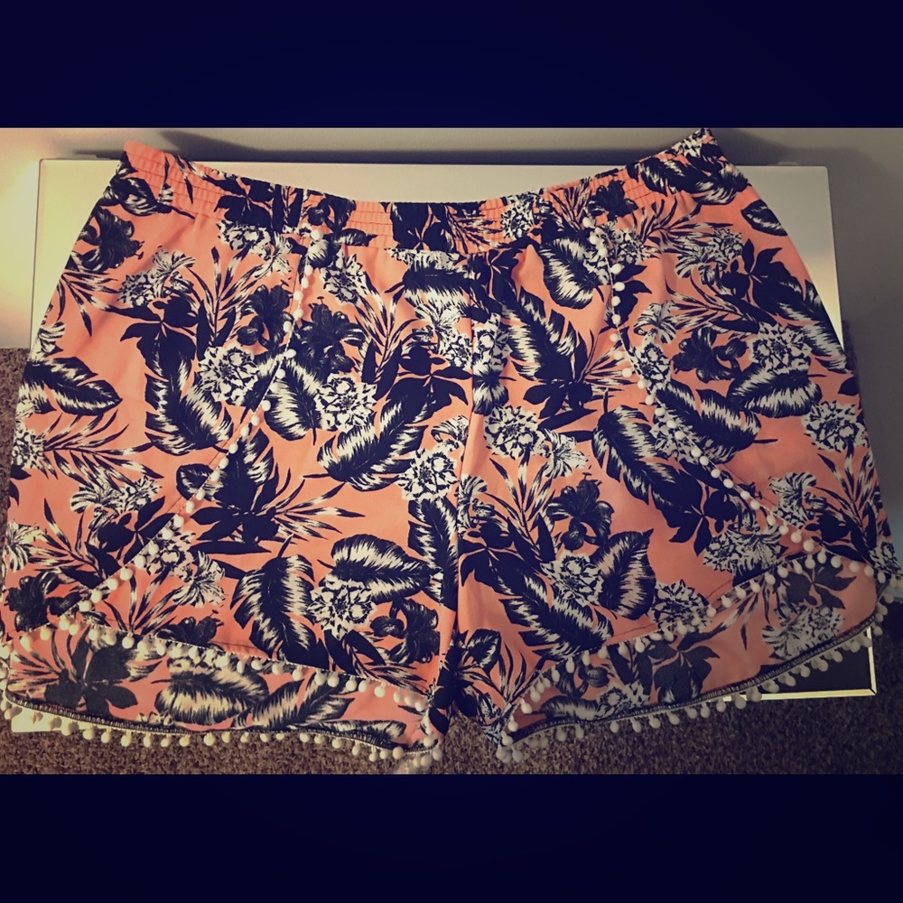 Charlotte Russe Floral Shorts (Size 3x)